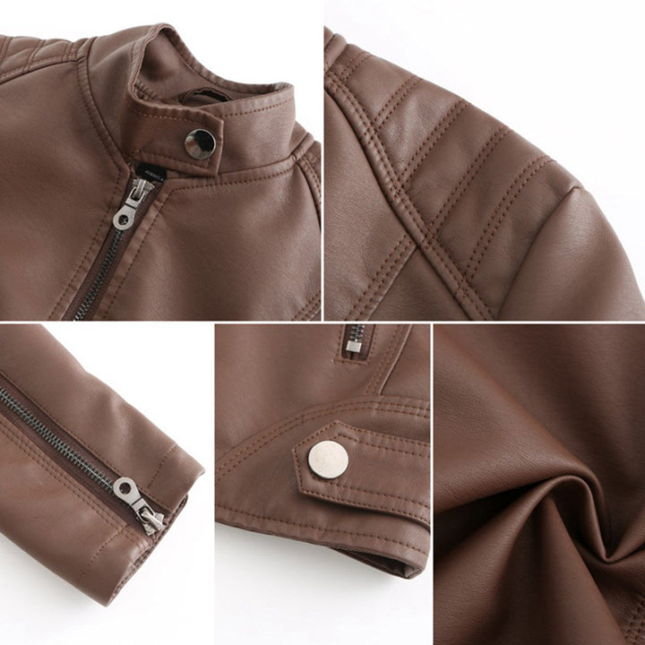 MILENA leather jacket: the perfect combination of elegance and style at your fingertips!