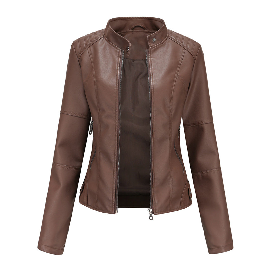 MILENA leather jacket: the perfect combination of elegance and style at your fingertips!