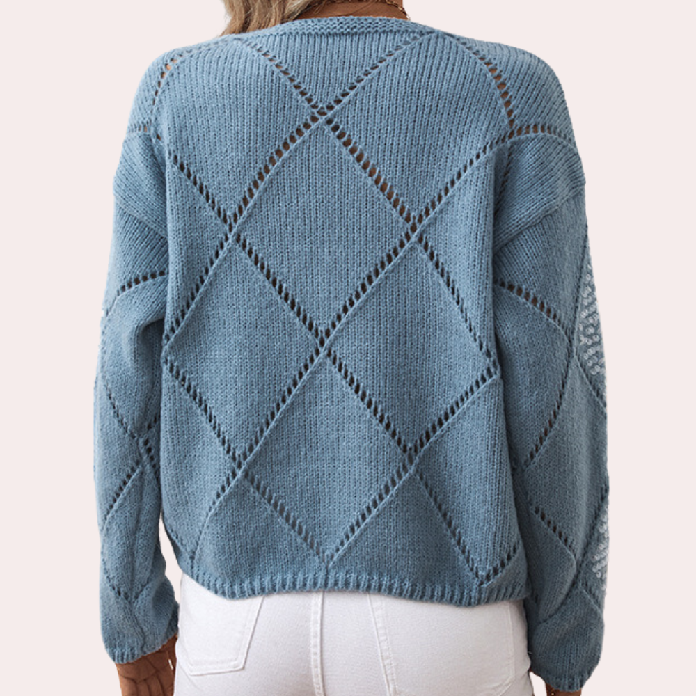 AZLYN - Elegant women's jumper with striking shiny sequins