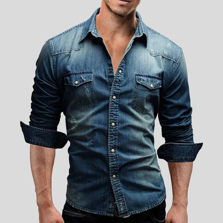 Stylishly elegant LARRY long sleeve shirt - a combination of casual and sophisticated class