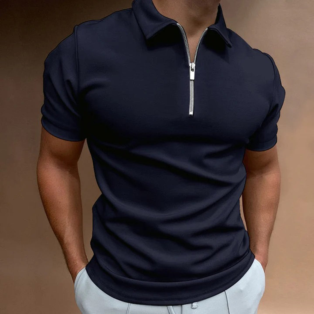 Elegant men's polo from the ADORJAN brand