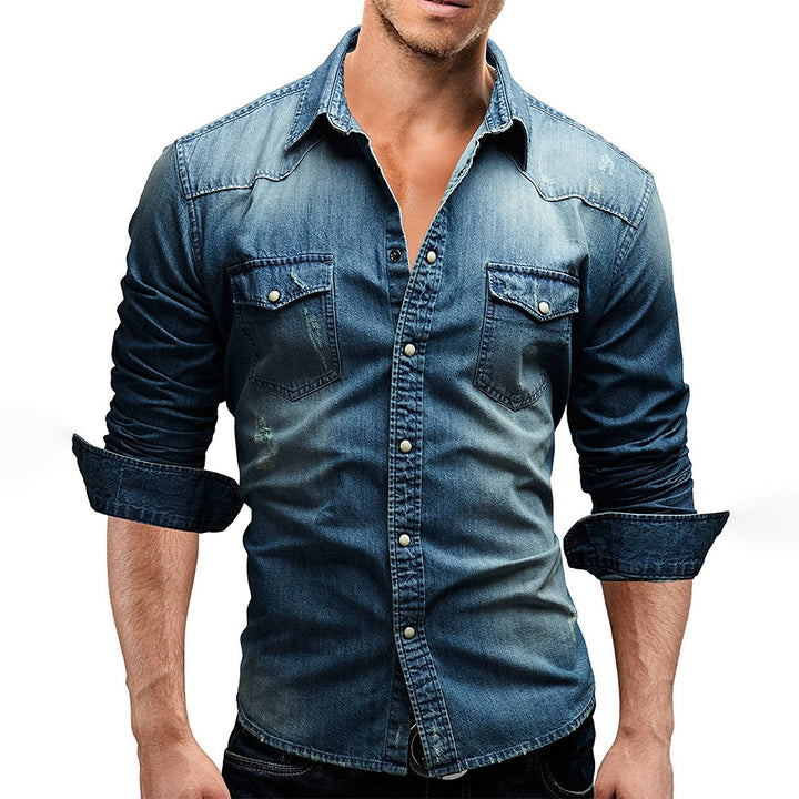 Stylishly elegant LARRY long sleeve shirt - a combination of casual and sophisticated class