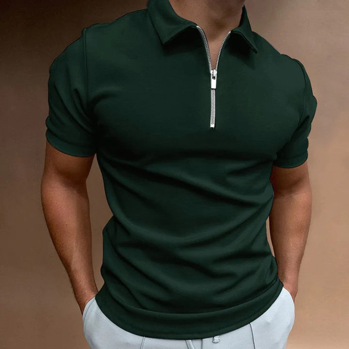 Elegant men's polo from the ADORJAN brand