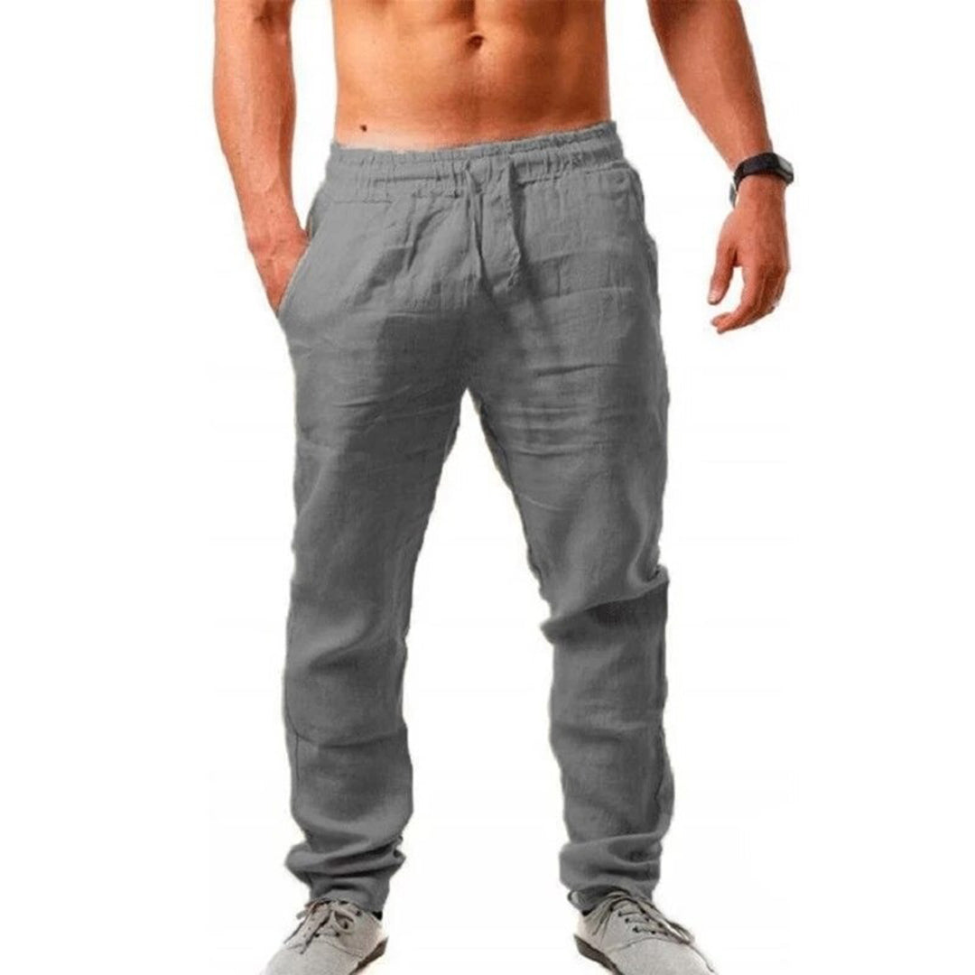 Men's smart linen trousers for summer - Drake Collection