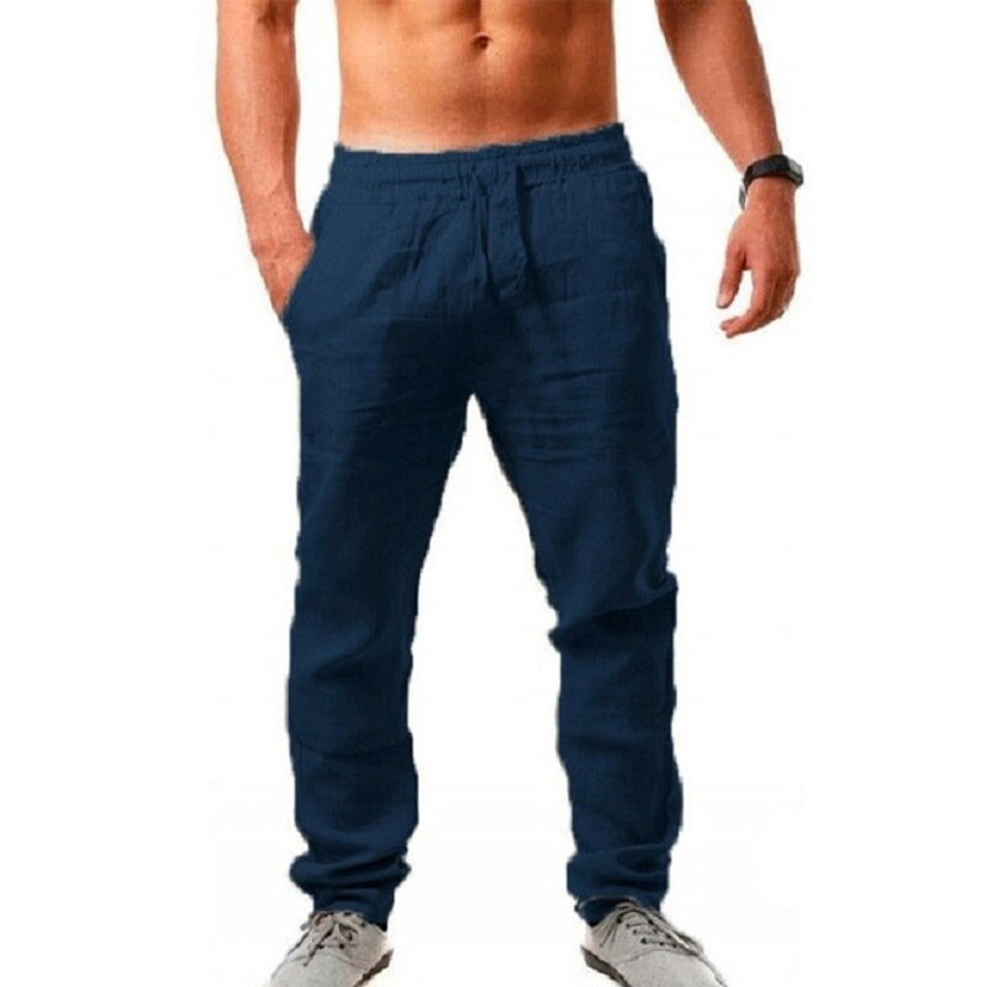 Men's smart linen trousers for summer - Drake Collection