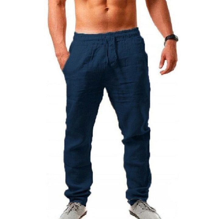 Men's smart linen trousers for summer - Drake Collection