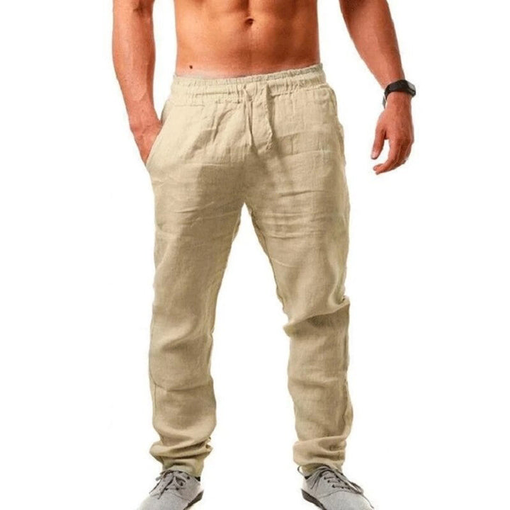 Men's smart linen trousers for summer - Drake Collection