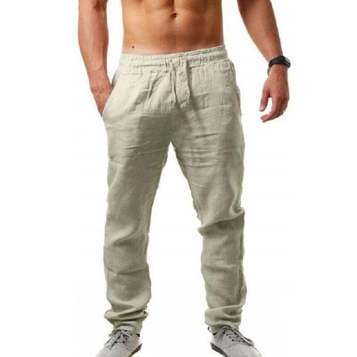 Men's smart linen trousers for summer - Drake Collection