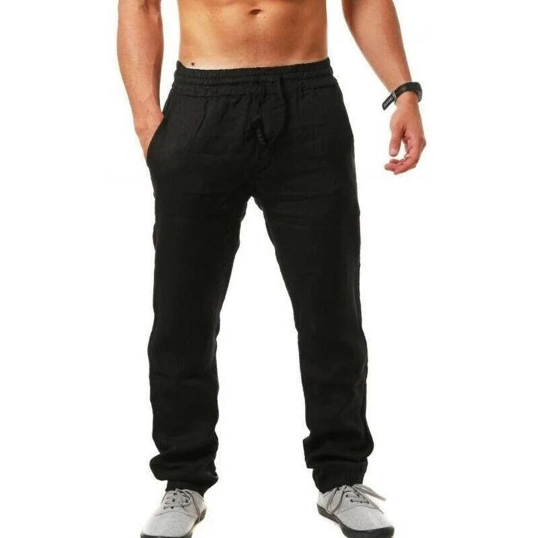 Men's smart linen trousers for summer - Drake Collection