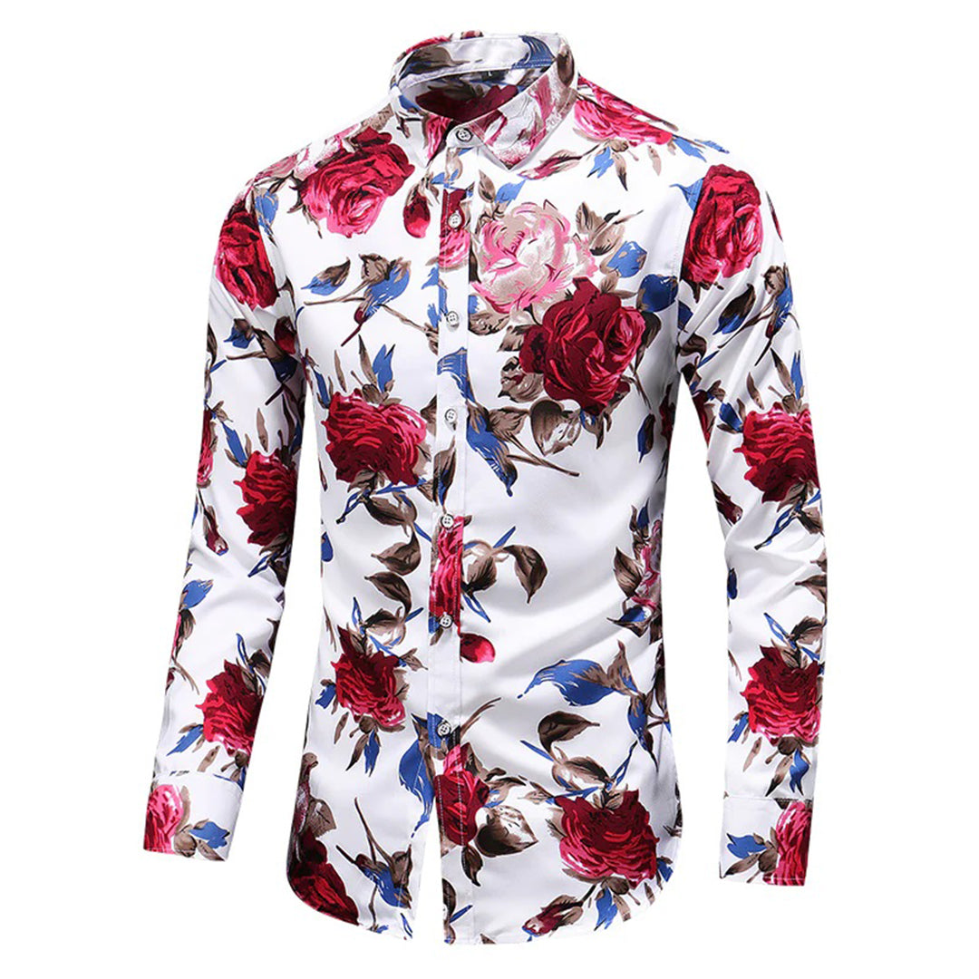 Stylish floral pattern shirt for men - Express your personality with Enrique!