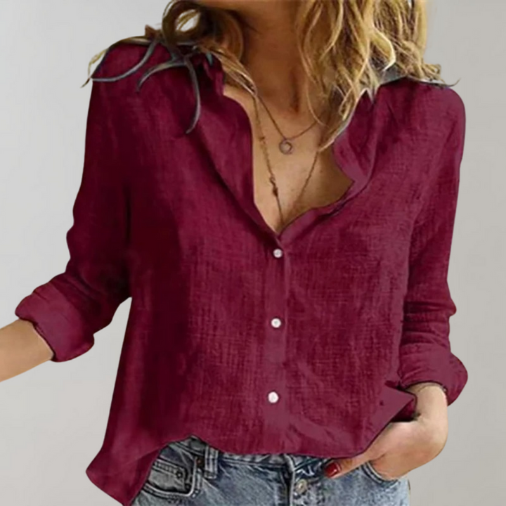 Elegant and Stylish: Women's Pure Cotton Blouse