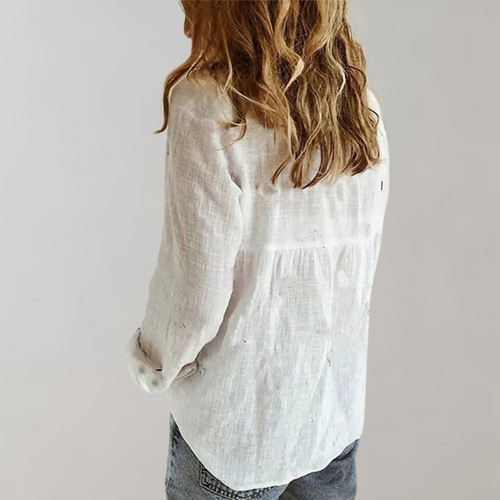 Elegant and Stylish: Women's Pure Cotton Blouse