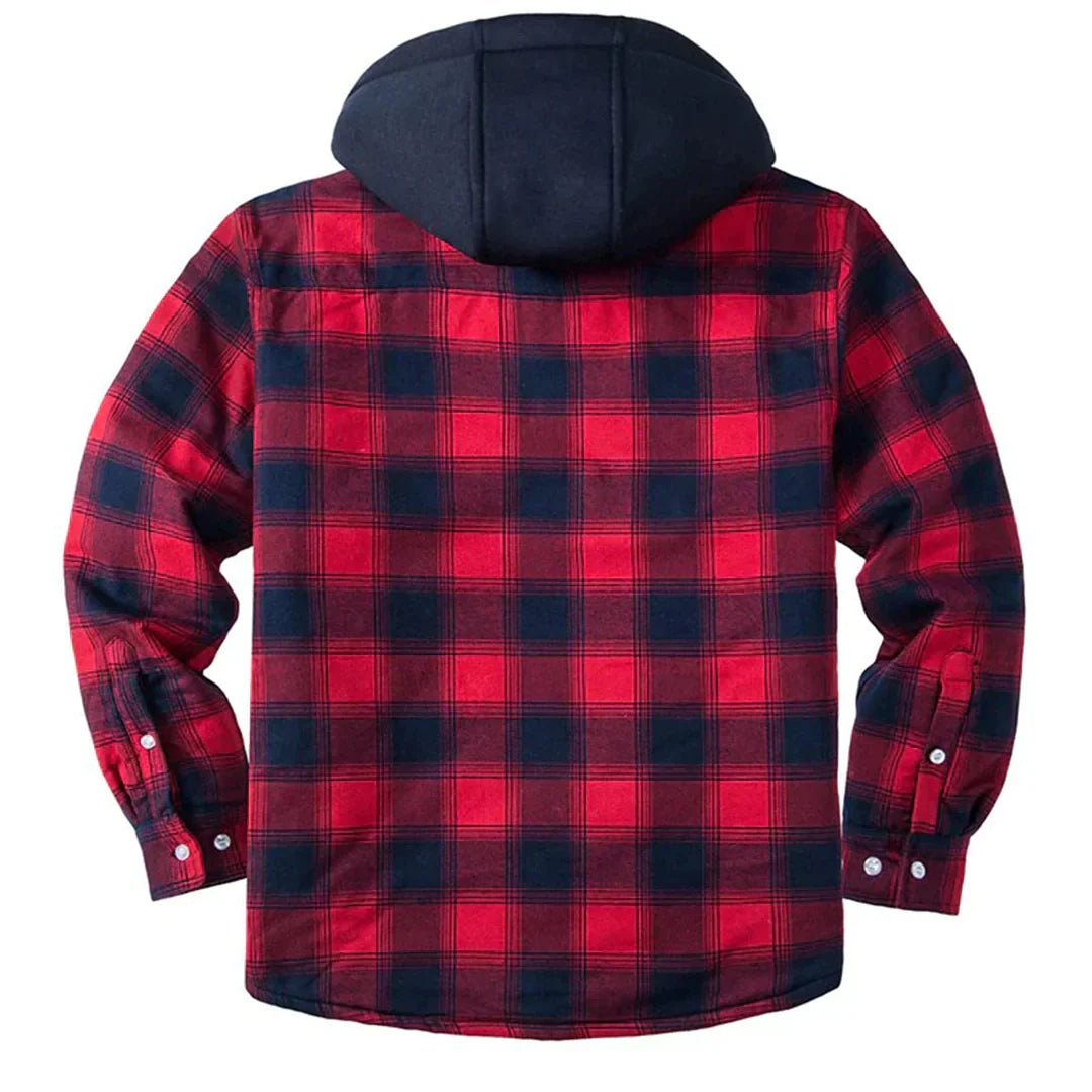 Stylish FLORIAN checked hooded jacket for the modern man