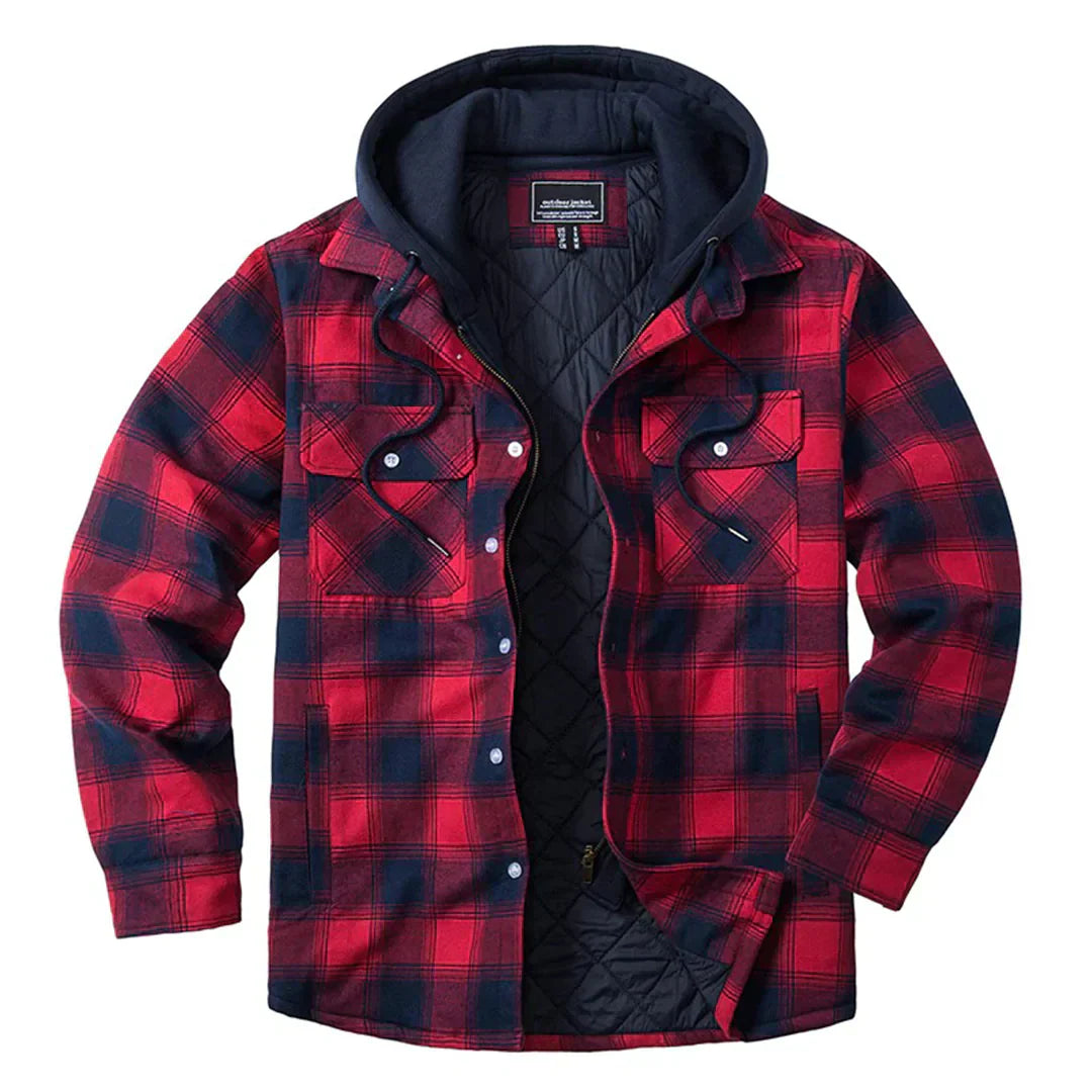 Stylish FLORIAN checked hooded jacket for the modern man