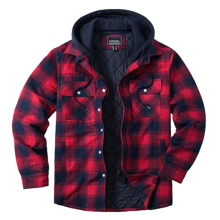 Stylish FLORIAN checked hooded jacket for the modern man