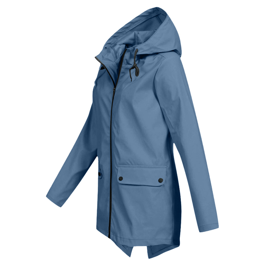 FRANCINE - an elegant hooded jacket for women that combines fashionable design with excellent protection from the rain