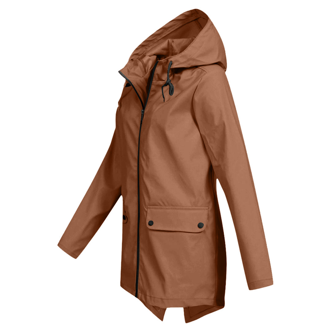 FRANCINE - an elegant hooded jacket for women that combines fashionable design with excellent protection from the rain