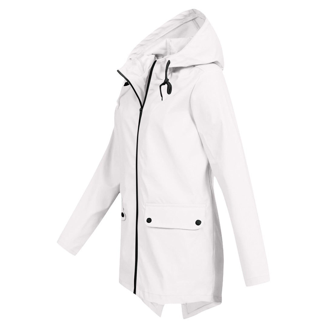 FRANCINE - an elegant hooded jacket for women that combines fashionable design with excellent protection from the rain