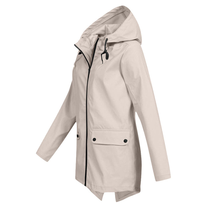 FRANCINE - an elegant hooded jacket for women that combines fashionable design with excellent protection from the rain