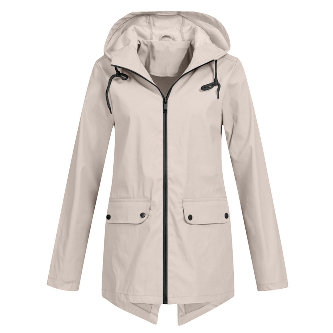 FRANCINE - an elegant hooded jacket for women that combines fashionable design with excellent protection from the rain