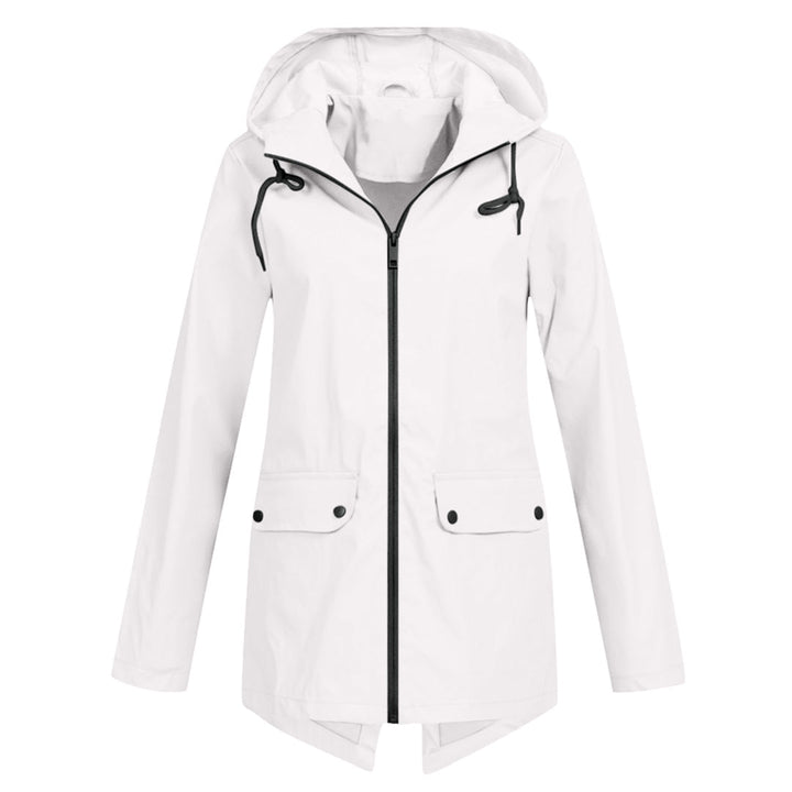 FRANCINE - an elegant hooded jacket for women that combines fashionable design with excellent protection from the rain