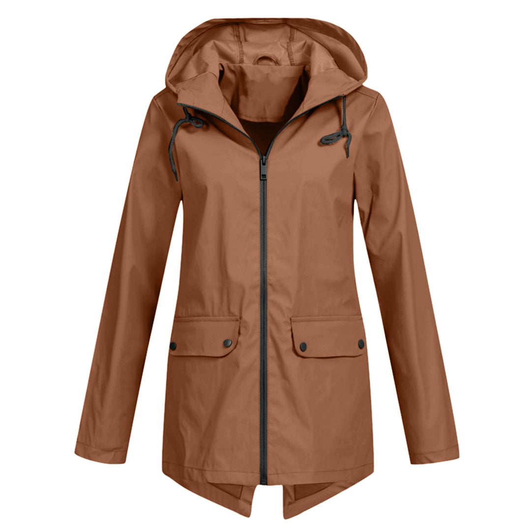 FRANCINE - an elegant hooded jacket for women that combines fashionable design with excellent protection from the rain