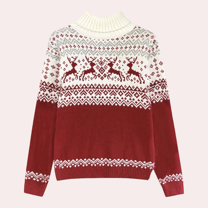 An elegant Christmas jumper for women with a touch of style