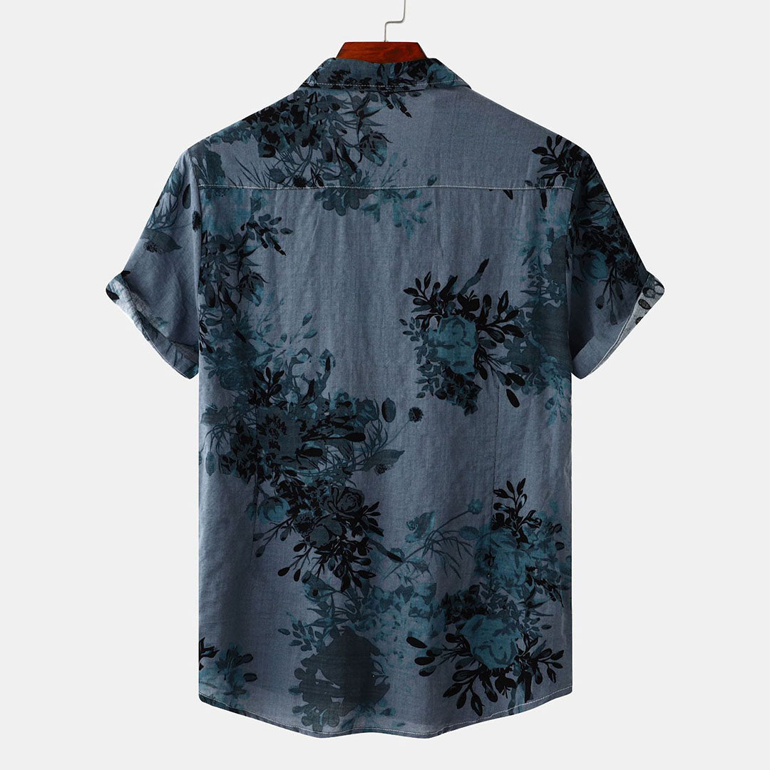 EASTON men's shirt with luxurious floral pattern