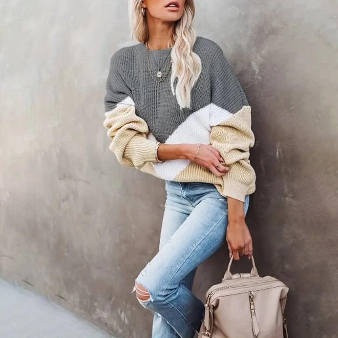 Elegant and stylish knitted jumper - CHARLOTTE Collection