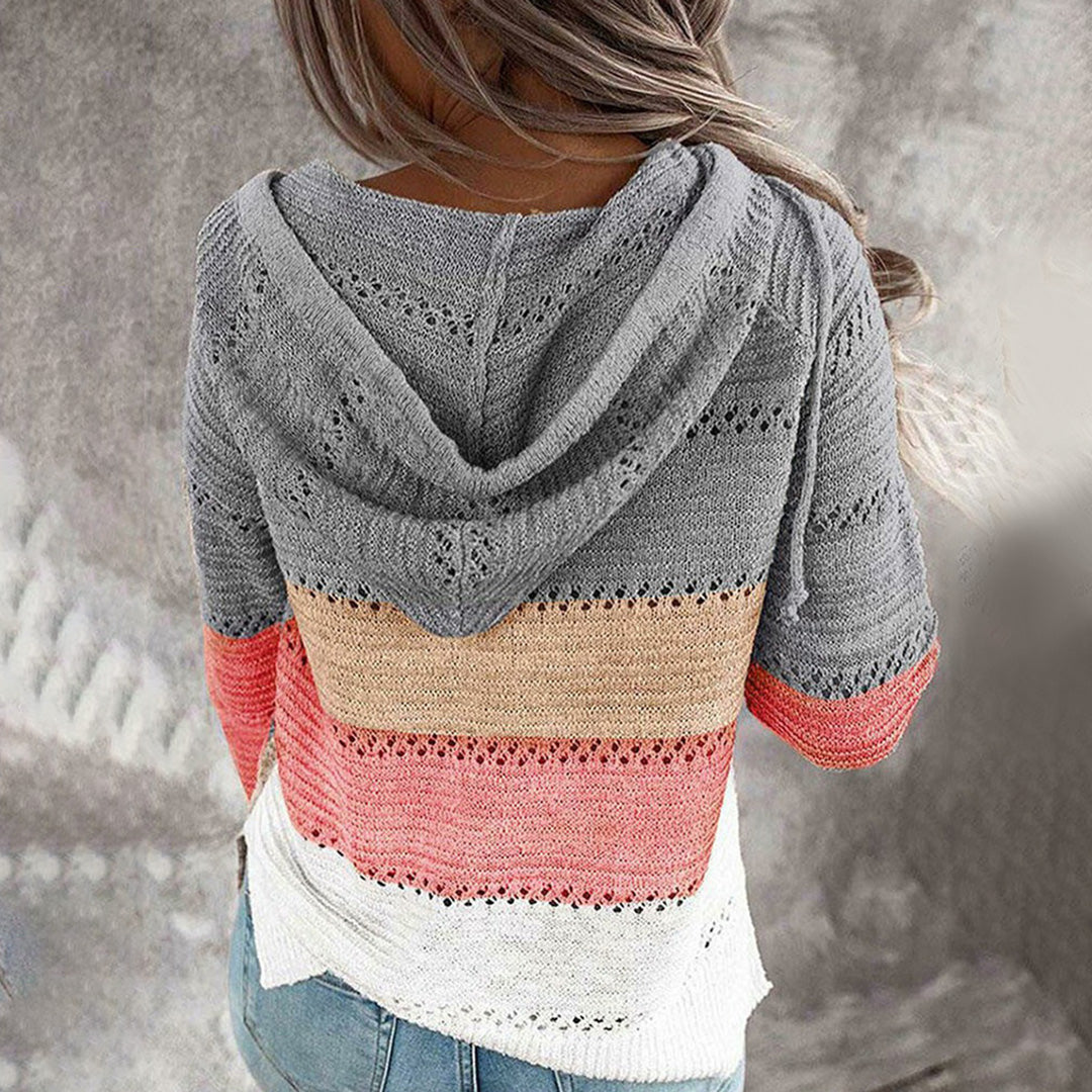 AVALYNN jumper with pointed neckline - A classic of elegance in a sophisticated edition