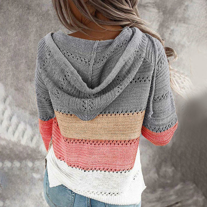 AVALYNN jumper with pointed neckline - A classic of elegance in a sophisticated edition