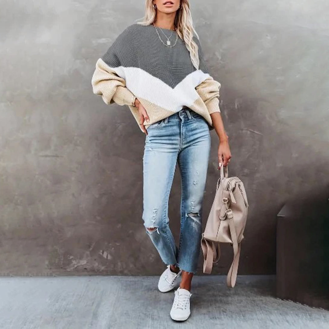 Elegant and stylish knitted jumper - CHARLOTTE Collection