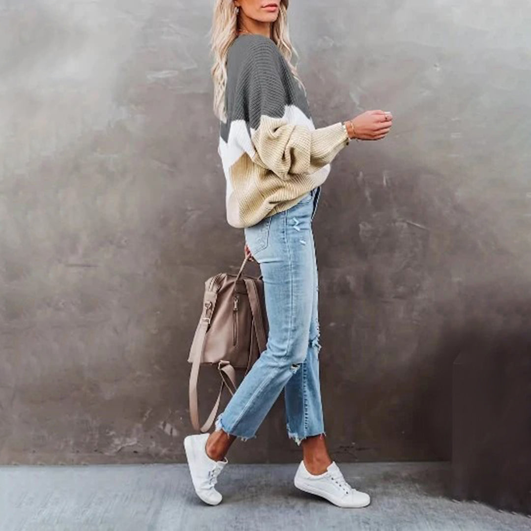 Elegant and stylish knitted jumper - CHARLOTTE Collection