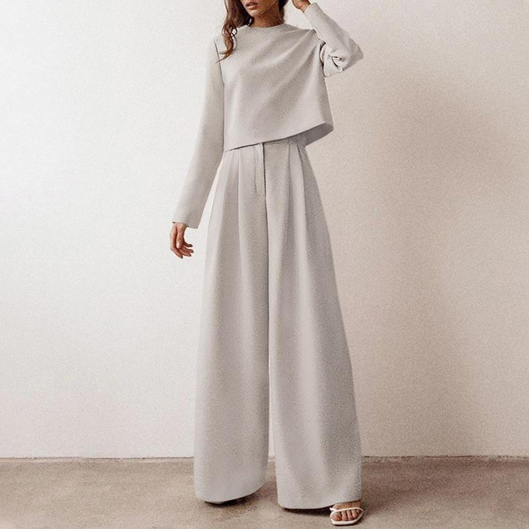 KAMIYAH - Stylish palazzo set with two legs, combining elegance and comfort for everyday wear