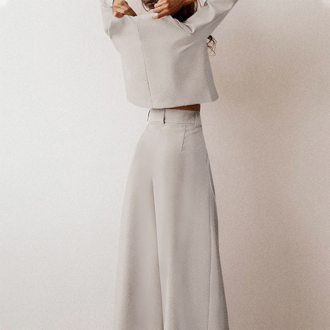 KAMIYAH - Stylish palazzo set with two legs, combining elegance and comfort for everyday wear