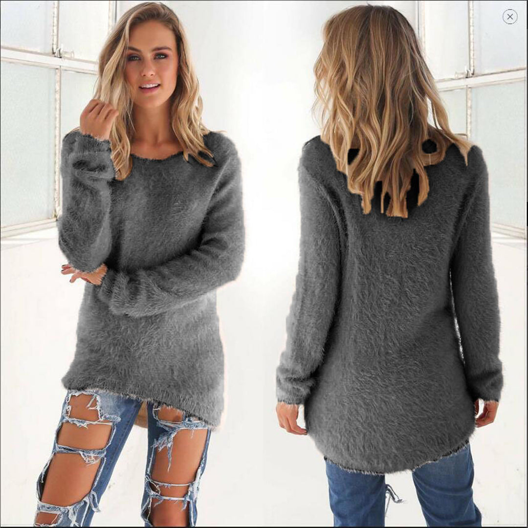 Stylish casual sweatshirt AMELIA in luxury fleece