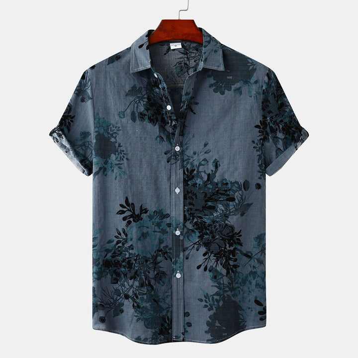 EASTON men's shirt with luxurious floral pattern