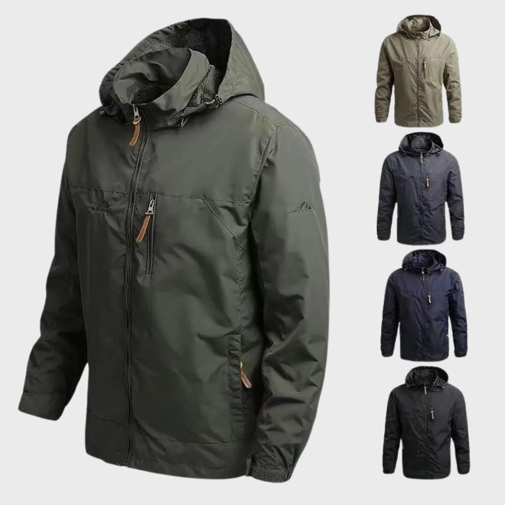 Henri - Elegant men's waterproof jacket, perfect for fashionable night adventures