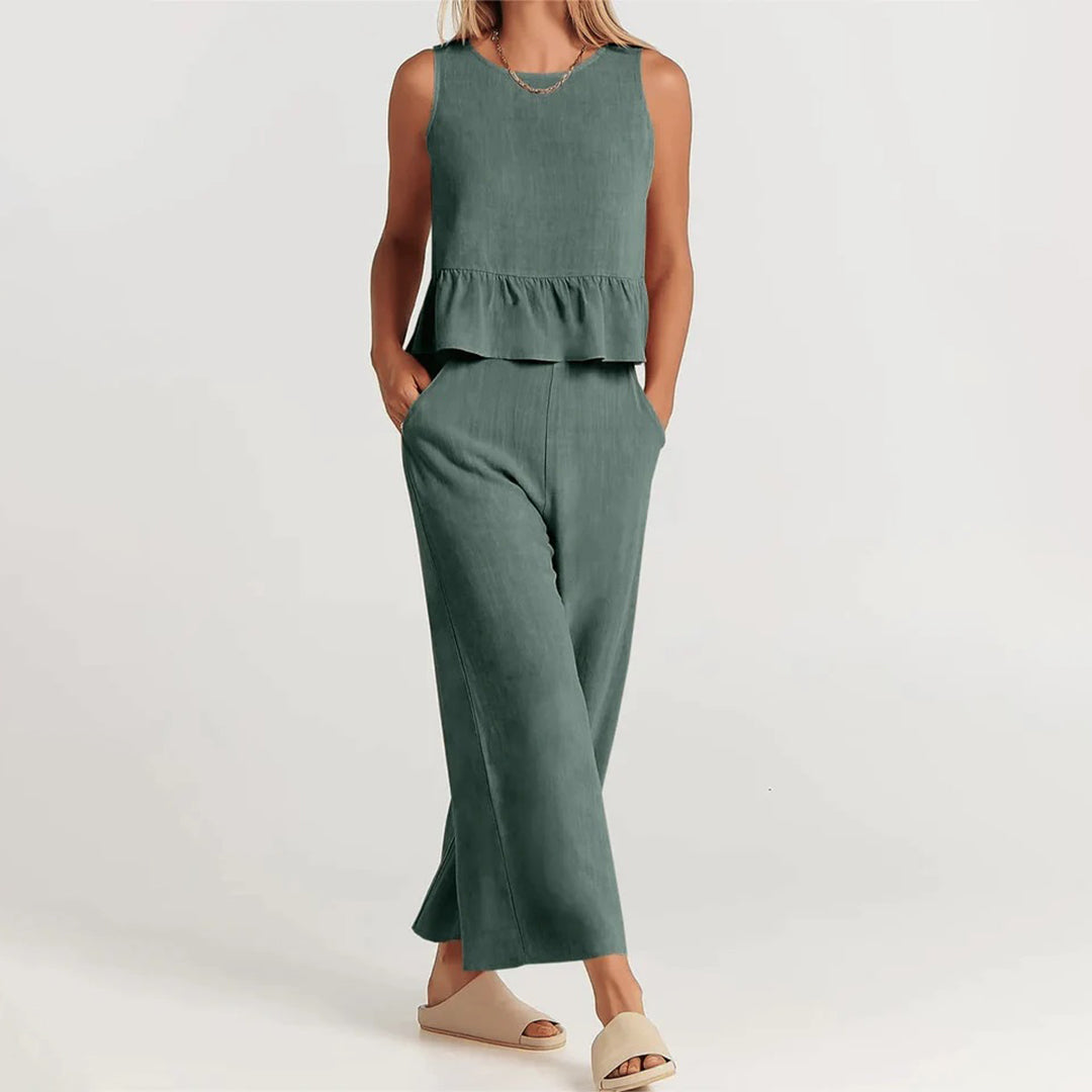 ALINA - Elegant two-piece summer set for sophisticated style