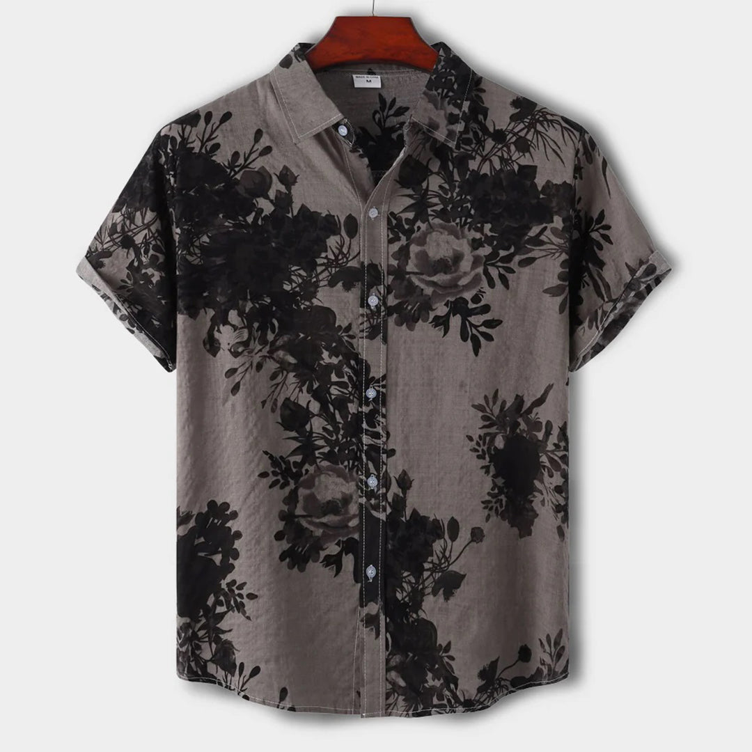 EASTON men's shirt with luxurious floral pattern