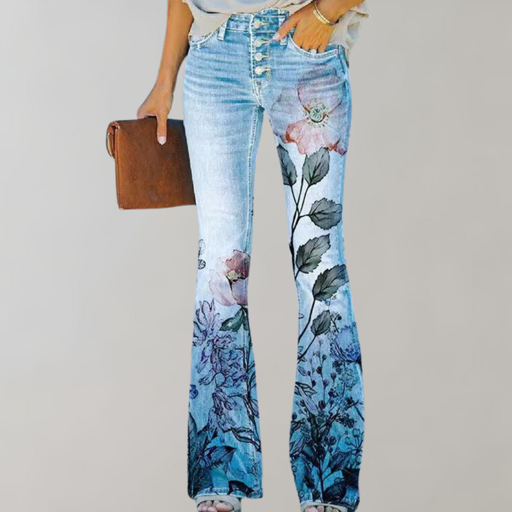 Kjellfrid - Stylish Flare Pants for Modern Women