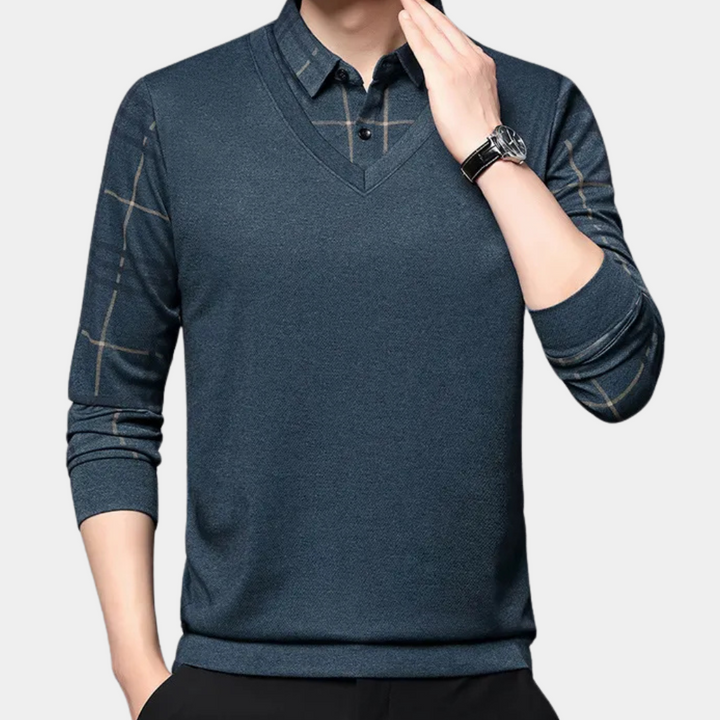 Stylish classic T-shirt for men - Elegance and uniqueness from DELFIN