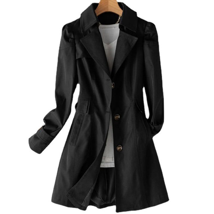 LUCIBA - Stylish and long waterproof jacket for women, perfect for rainy and windy days
