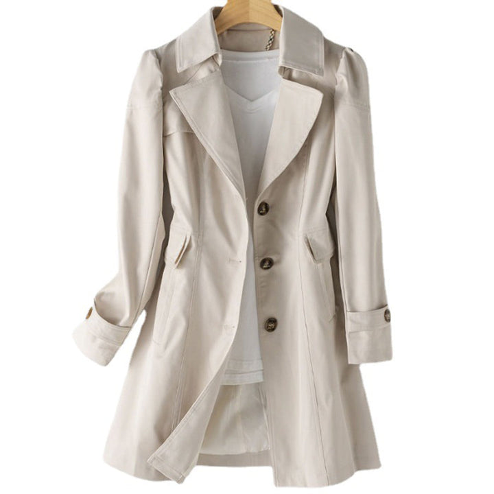 LUCIBA - Stylish and long waterproof jacket for women, perfect for rainy and windy days