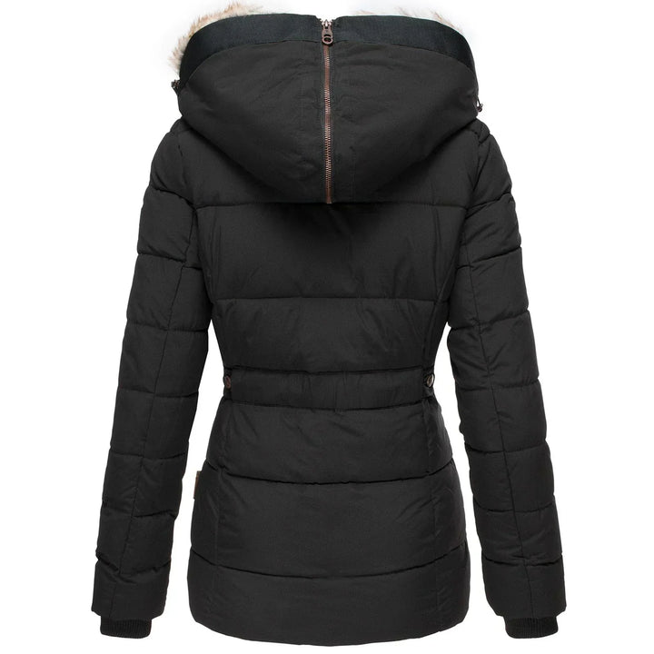 Simone™ luxury winter coat with elegant fur lining.