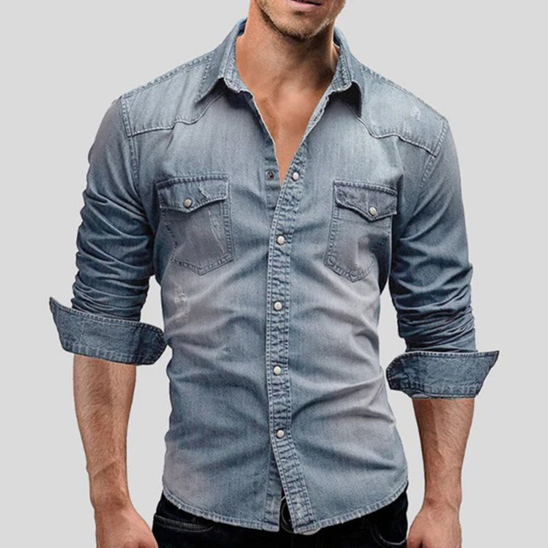 Stylishly elegant LARRY long sleeve shirt - a combination of casual and sophisticated class