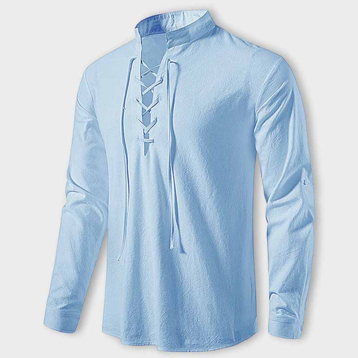 LASZLO V-neck Shirt - Classic Elegance and Refinement for Every Occasion