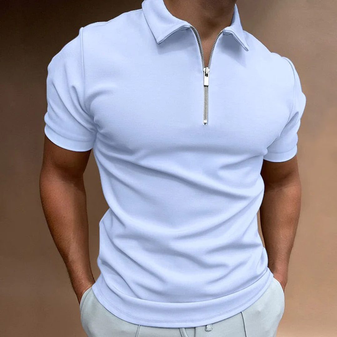 Elegant men's polo from the ADORJAN brand