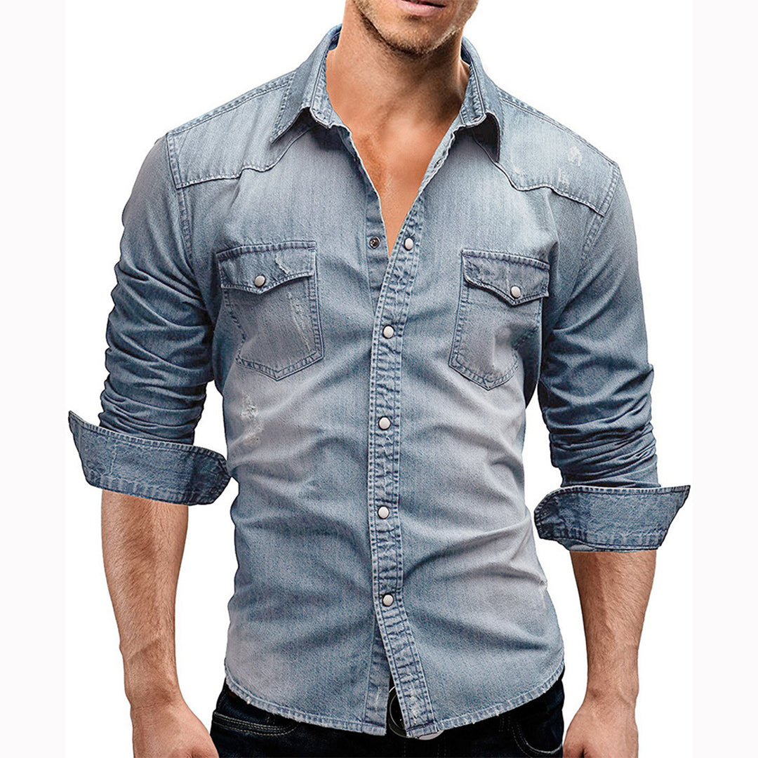 Stylishly elegant LARRY long sleeve shirt - a combination of casual and sophisticated class