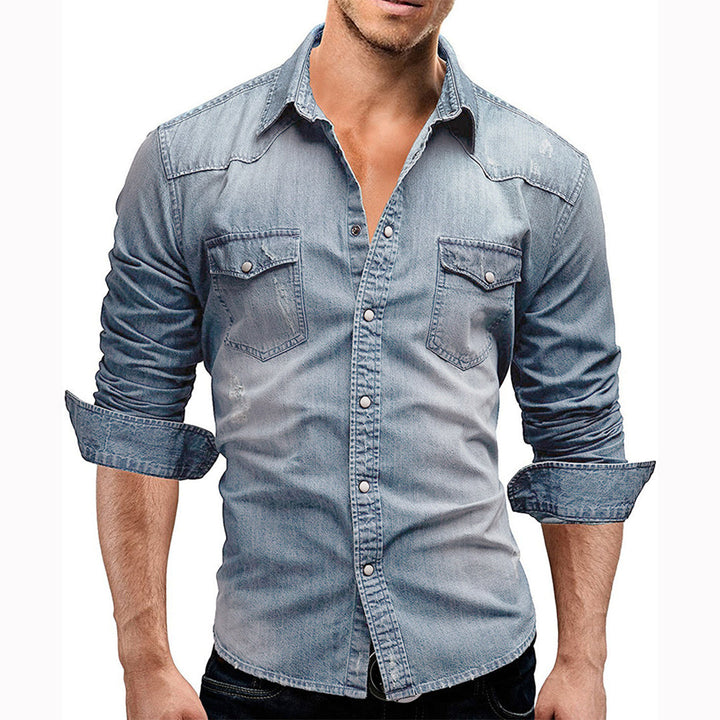 Stylishly elegant LARRY long sleeve shirt - a combination of casual and sophisticated class